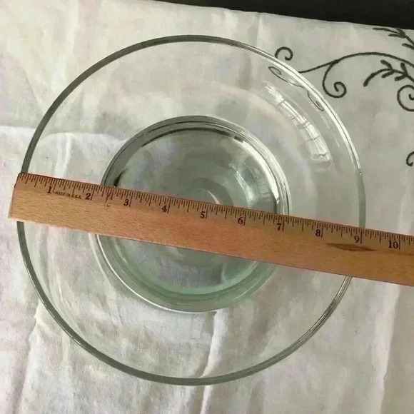 VTG heavy art glass bowl free form unique - Picture 8 of 8